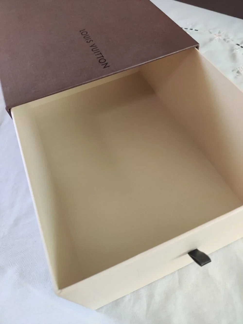 Auth. LOUIS VUITTON Medium Size Drawer Empty Storage Display Gift Box
